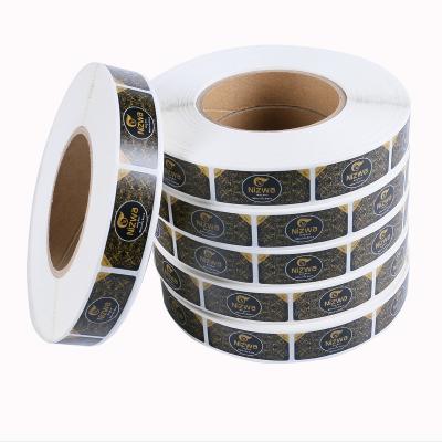 China Logo Vinyl Waterproof Sticker Printing Waterproof Custom Printed Roll Up Round Label Stickers For Packaging for sale