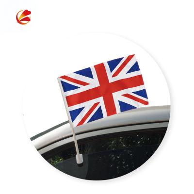 China High Quality Cheap Promotional Custom Flag WHEEL Funeral Procession Car Window for sale