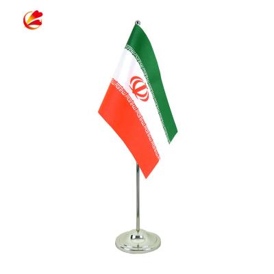 China FLYING Small Size Custom Iran Office Printing Polyester Czech Republic Office Flag for sale