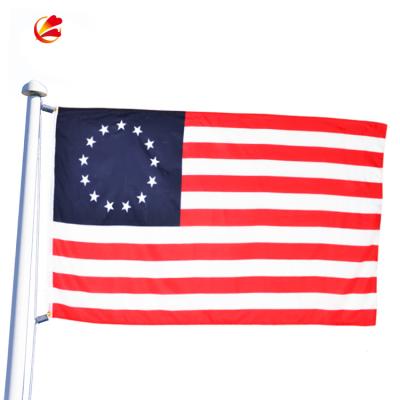 China Custom USA American 3x5 Stars White Flag 5 Betsy Ross Flag Flag 13 FLYING Blue Star Cotton Flags Polyester for sale