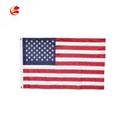 China Factory Price Hanging Custom Digital Printing Polyester 5ftx9ft National American Flags for sale