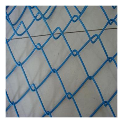 China Easily Assembled Galvanized PVC Coated Diamond Shape Wire Mesh Roll Chain Link Fence for sale