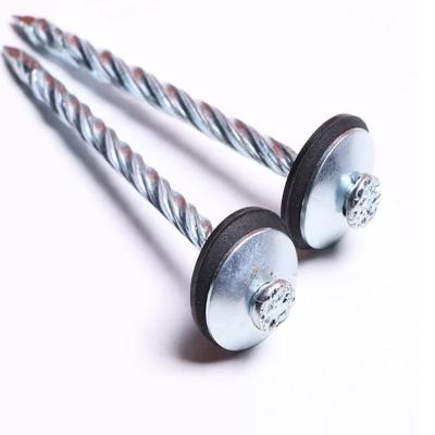 China Cap Roofing Nails Galvanized Umbrella Head Roofing Joint Nails for sale