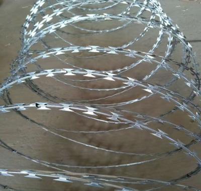 China High Quality Iron Wire Razor Wire Security Galvanized Concertina Barbed Wire for sale