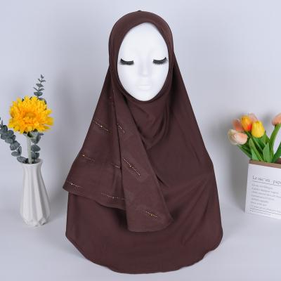 China MOS Crepe Hijab With Rhinestone Factory Price Hot MOS Crepe Hijab With Rhinestone Hijab Muslim Women Long Wrap Shawl Head Scarves Wholesale Custom Scarf for sale