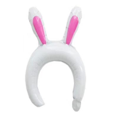 China Hot Selling Best Cute Gift Toy Animal Headband with Foil Balloon Rabbit Bear Balloon Pink Children's Toys Birthday Party Decoration for sale