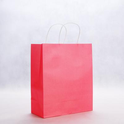 China Recycled Materials Hot Style Brown Kraft Paper Takeout Bags With Your Own Logo For Food for sale