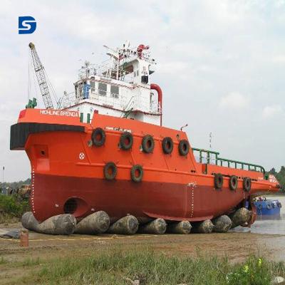 China Boat Hoist Mooring Launching Marine Rubber Floating Small Ships Lift Air Bag for sale