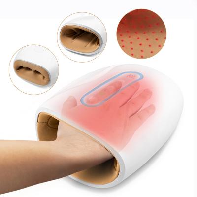 China Hand Heated Plus Air Pressure Cordless Vibrating Electric Palm Fingers Hand Massager Tool for sale