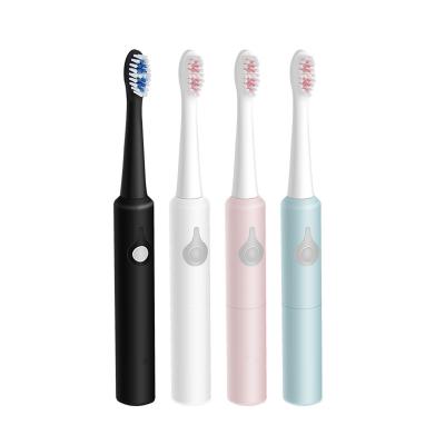 China Wholesale Good Prices OEM Custom Vibration Battery Powered Led Sonic Battery Operated AAA Electric Toothbrush With Replacement Heads for sale