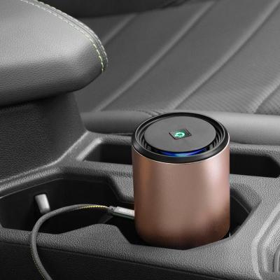 China Portable mini car usb car charger air ion purifier for car for sale