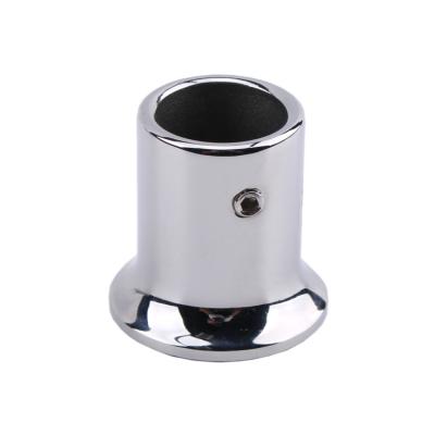 China Modern GM 304 Stainless Steel Shower Room Round Tube Flange Glass Connector for sale