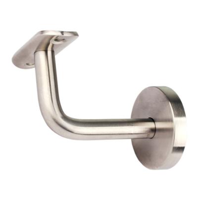 China Durable Goldmm Fencing Hardware Fittings Stainless Steel Stair Railing Bracket For Round Armrest for sale