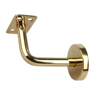 China GM 304 Stainless Steel Hardware Fittings Stairs Railing Contemporary Golden Fence Brackets for sale