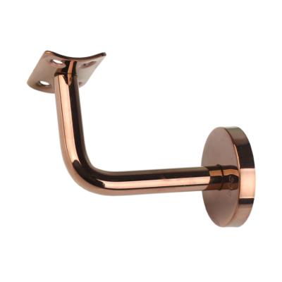 China Contemporary GM Rose Gold 304 Stainless Steel Hardware Fittings Stairs Handrail Fence Brackets for sale