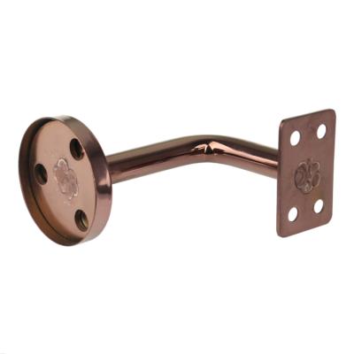 China Contemporary Modern GM 304 Stainless Steel Rose Gold Fencing Hardware Fittings Stairs Railing Brackets for sale