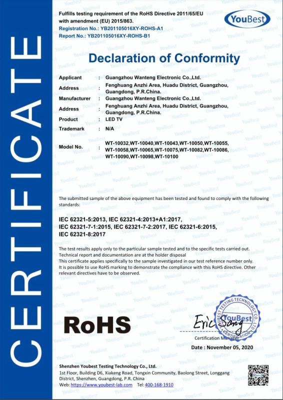 RoHS - Guangzhou Wanteng Electronic Co., Ltd.