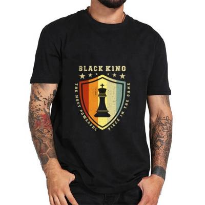 China QUICK DRY Black King Definition African Pride Melanin T-shirt Men Clothes Educated Gift for sale