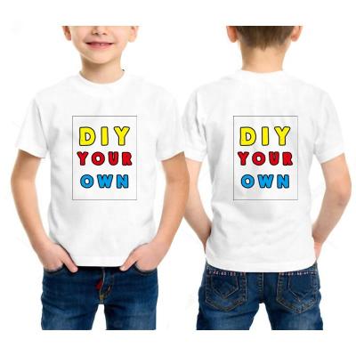 China Customized QUICK DRY Print T-shirt Kids Tees Baby T Shirt Your Own Design T Shirts For Boy Girls Children's Clothes for sale