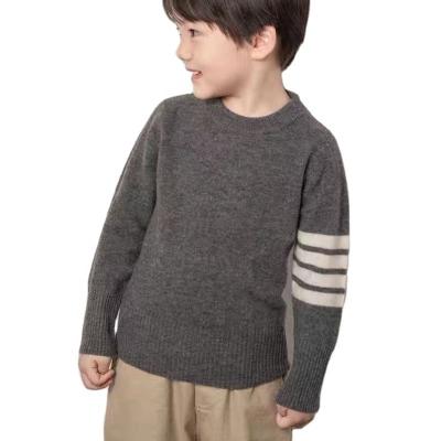 China OEM&ODM Boys Merino Wool Sweaters 100% Jacquard Anti-pilling Jacquard Knitted Sweater Custom Baby Jumper Sweater for sale