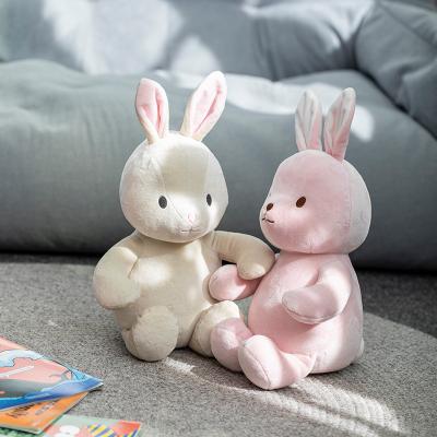 China Custom Plush Bunny Long Ear Color Stuffed Bunny Animal Plush Bunny Cute Animal Doll Flower Easter Bunny Soft Toy 20cm 30cm 40cm 50cm for sale