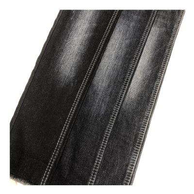 China Shrink-Resistant Custom High Quality 11.3Oz Black/Black Fill Grab And Cut Wool Variety Jeans Twill Denim Fabric Cotton for sale