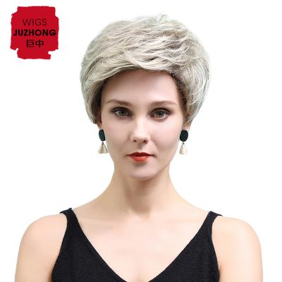 China JZW 2020 New Style High Density Fashion Women's Bob Textured Layered Natural Short Hair, Sexy Real Hair Wig for sale