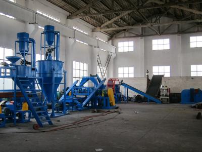 China 500-3000kg/h Washing Waste Tyre Recycling Machine With Full Automatic / Semi-Automatic for sale