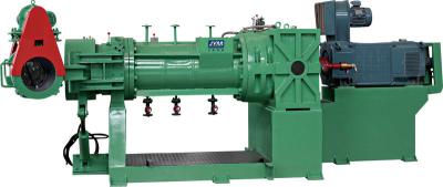 China Green 132 Kw Rubber Strainer Extruder With Electrical Control Cabinet for sale