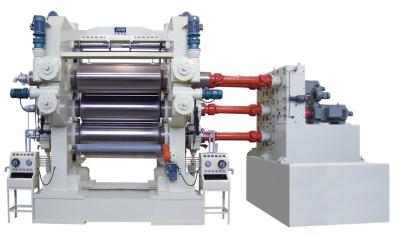 China Anti - Aging Soft PVC Calender Machine 4 Roll For Film Banner for sale