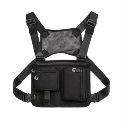 China Polyester Logo Waterproof Custom Made Polyester Tactical Vest Chest Cross Bag For Women Men for sale