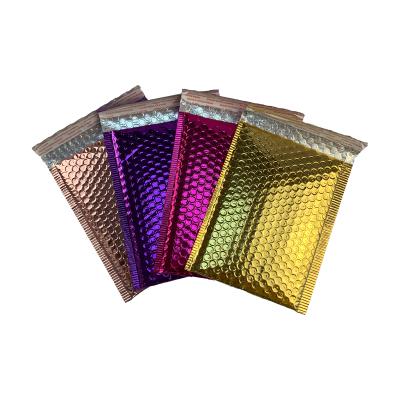 China Poly Bubble Aluminum Foil Poly Bubble Mailer Packing Messenger Bag Metallic Custom Logo Padded Envelopes for sale