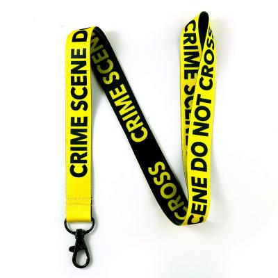 China Daily Wholesale Custom Stylish Lanyard Holder Polyester Letter ID Use Key Chain For Men Women Kids for sale