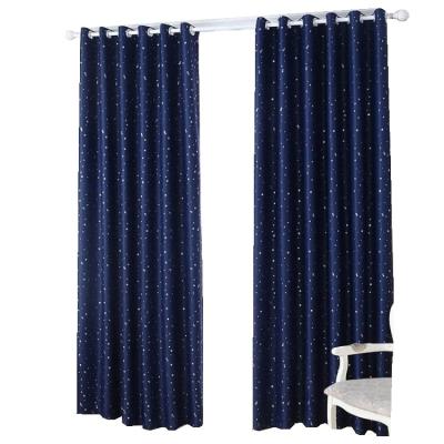 China Blackout Hot Sale Top Selling Blackout Curtain Shading Curtain,Star Profile Silver Printing Hot Stamping Curtain for sale