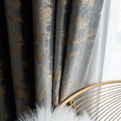 China 2020 High Quality Soft Luxury Blackout Thermal Insulated Blackout Velvet Ready Made Curtains For Living Room for sale