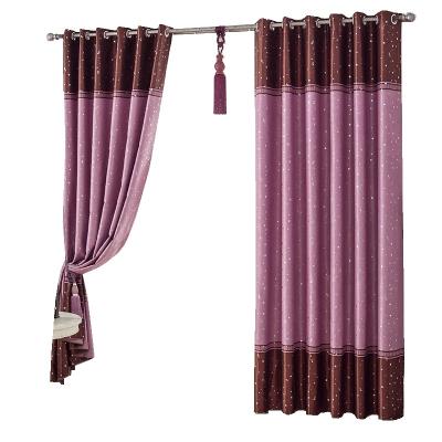 China Blackout Hot Sale Top Selling Blackout Curtain Shading Curtain,Star Profile Silver Printing Hot Stamping Curtain for sale