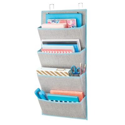 China Sustainable Fabric Over Door Hanging Home Office Storage Files Wall Folder Organizer for sale