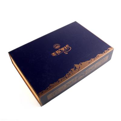 China Factory Wholesale Recyclable Chinese Cheap Price Luxury Matte Lid Gift Boxes With TWO Compartment For E-Production for sale