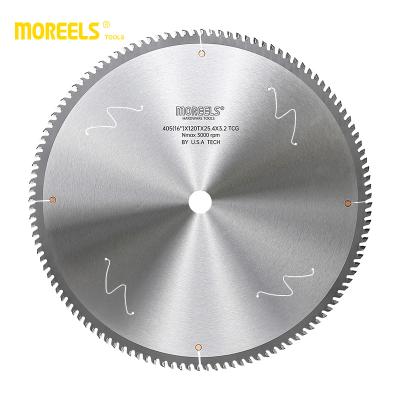 China . High Speed ​​405x120Tx25.4x3.2 TCG Straight Smooth Edge Saw Blade Tungsten Carbide Aluminum Tilted Circular Saw Blade Aluminum and Metal Cutting for sale