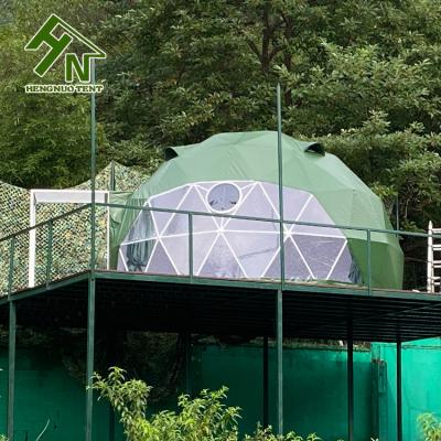 China Waterproof/UV Resistance Waterproof Cheap Dark Green Luxury Outdoor Resort Lodge Dome Tent for sale