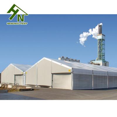 China Watre Proof / Waterproof 20m Wide Industrial PVC Storage Tent UV-Resistant / Fire Retardant Temporary Building At Low Price for sale