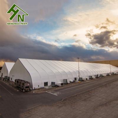 China Outdoor Warehouse Curved Tent Heavy Load Waterproof Large Snow Warehouse TFS Curved Tent for sale