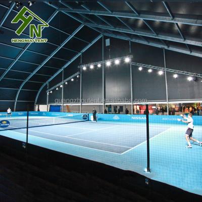 China Uk Resistant / Water Proof Curve Hall TFS Marquee Structure UK Aluminum Tent For Tennis Sports for sale