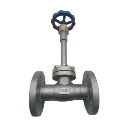 China Iso9001 And Ce Approved Ss304 Cryogenic Globe Valve Flange Connection for sale