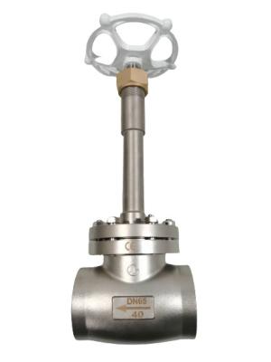 China Manual DN65 Low Temperature Socket Weld Globe Valve For LN2 for sale