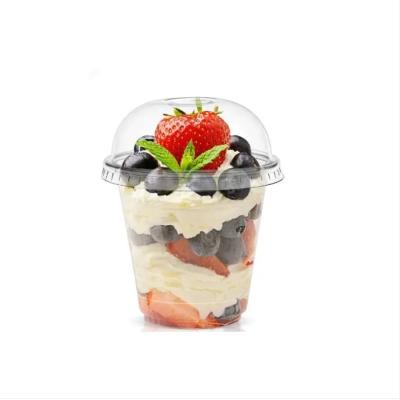 China Custom Printed Single Wall PP Plastic Tea Bubble Tea Milk Cup BOBA Disposable Plastic Cup With Lids for sale