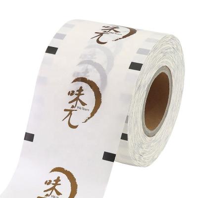 China Custom Logo Plastic Cup Sealing Plastic Film Roll Moisture Proof Universal Laminated Sealing Film for sale