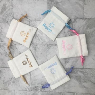 China Eco Friendly Personalized Colorful Canvas Cotton Drawstring Bag With Double String for sale