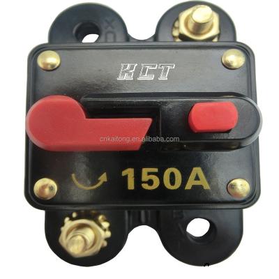 China Waterproof PC+copper 12V- 48VDC 180-200Amp Auto Circuit Breaker with Manual Reset Fuse Holder for Car Marine Audio Circuit Breaker for sale