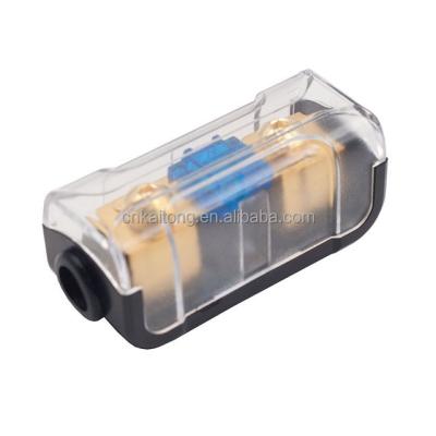 China High Quality Car Speaker DC 12V/24V Frosted Zinc Alloy Car Boat Fuse Holder Automotive Uesd In Fuse Box (1 in 1) for sale